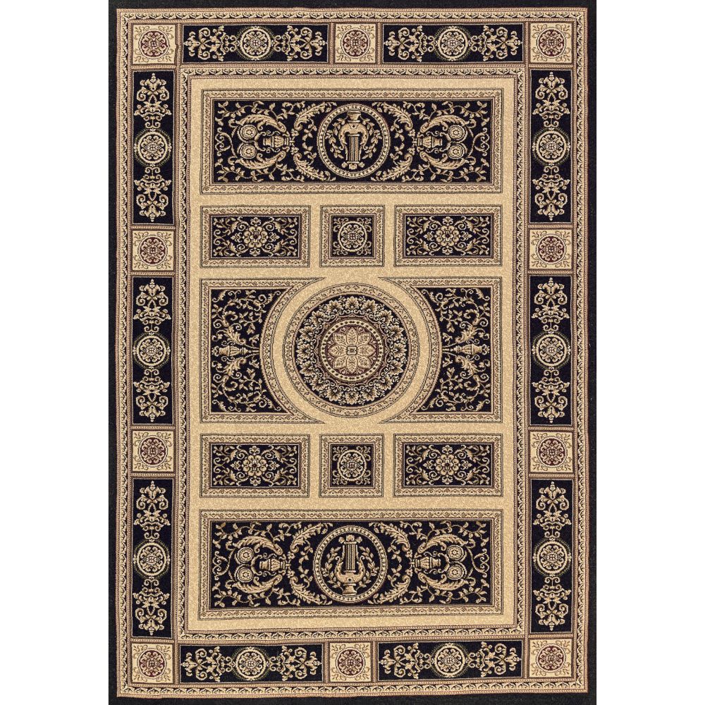 Dynamic Rugs 58021-090 Legacy 5.3 Ft. X 7.7 Ft. Rectangle Rug in Black